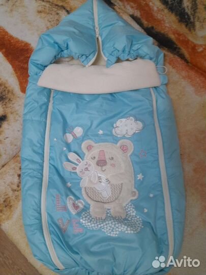 Зимний конверт в коляску