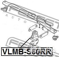 Сайлентблок задней подушки двигателя