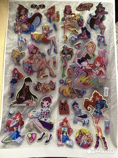 Наклейки.35р.Винкс переводилки