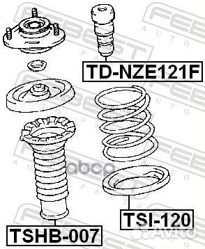 Отбойник амортизатора перед прав/лев tdnze1