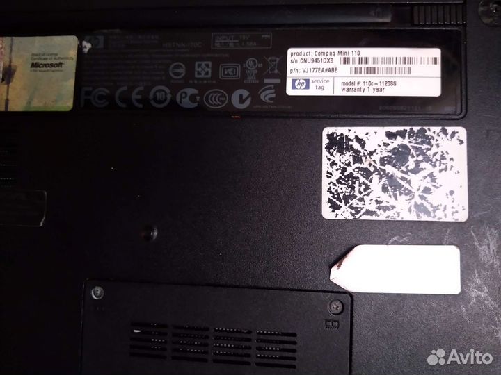 Ноутбук hp compaq mini 110C
