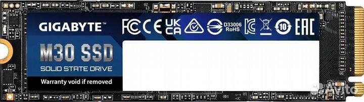 SSD накопитель Gigabyte M30, 1TB, SSD, M.2 2280, N