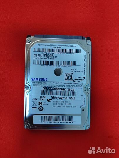 Hdd Samsung 250gb