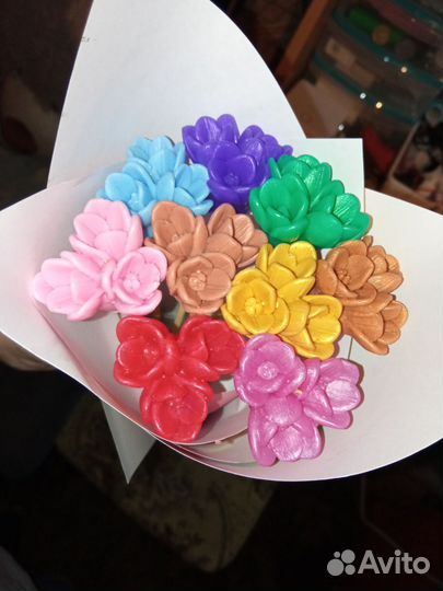 Мишки и цветы