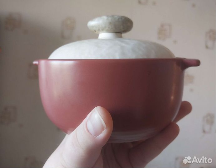 Кастрюля керамическая 400мл горшок для запекания