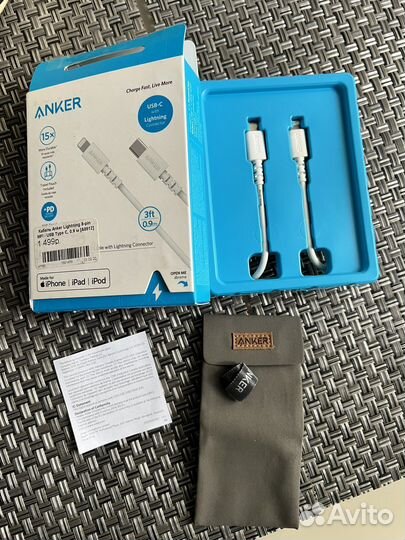 Зарядное устройство для iPhone 20W+кабель Anker