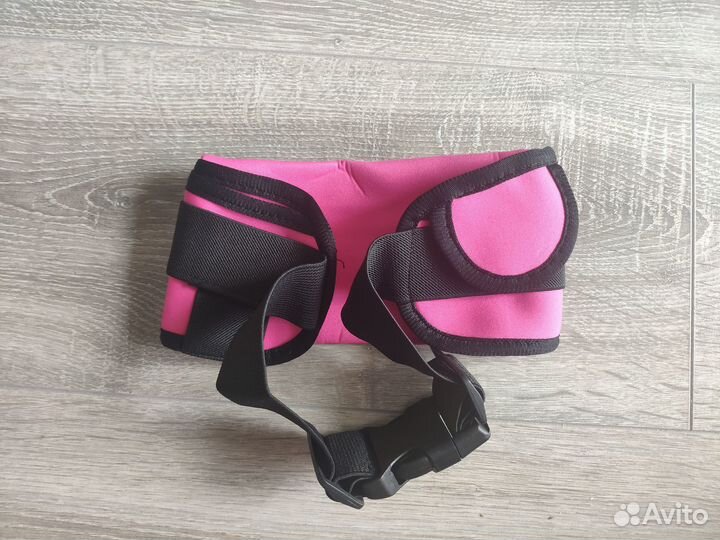 Розовая велосипедная поясная сумка