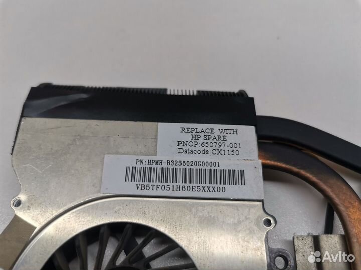 Система охлаждения для ноутбука HP dv6-6000