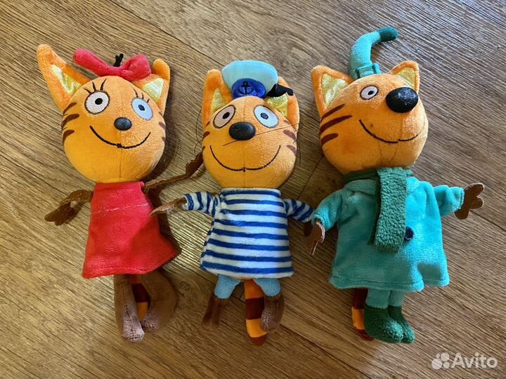 Мягкая игрушка Три кота - 3 шт