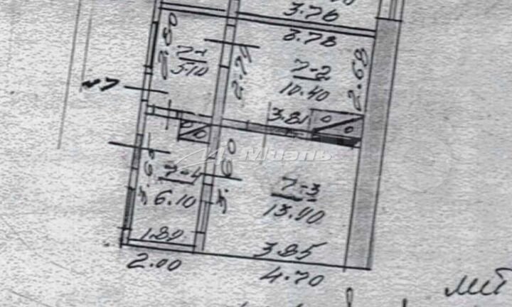2-к. квартира, 35,5 м², 1/1 эт.
