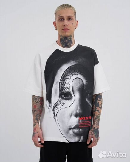 Футболка оверсайз с принтом
