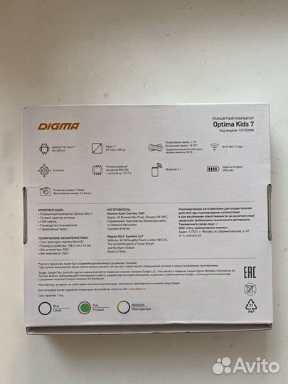 Детский планшет Digma Optima Kids 7 16 Gb