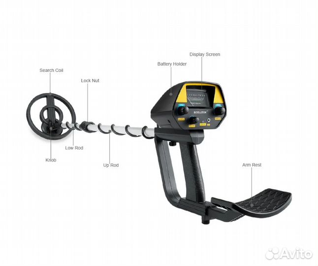 Металлоискатель Boolatek MD 4030P катушка 200мм