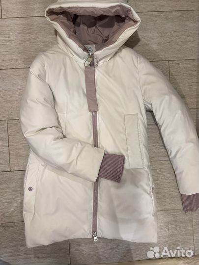 Пуховик зимний белый