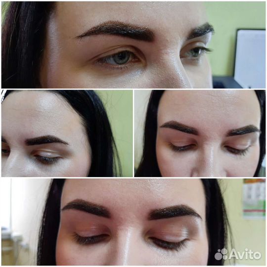Пудровое напыление бровей, губ,межресничка,пермане