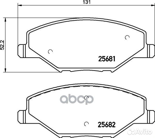 Колодки тормозные дисковые передн. fabia (NJ3)