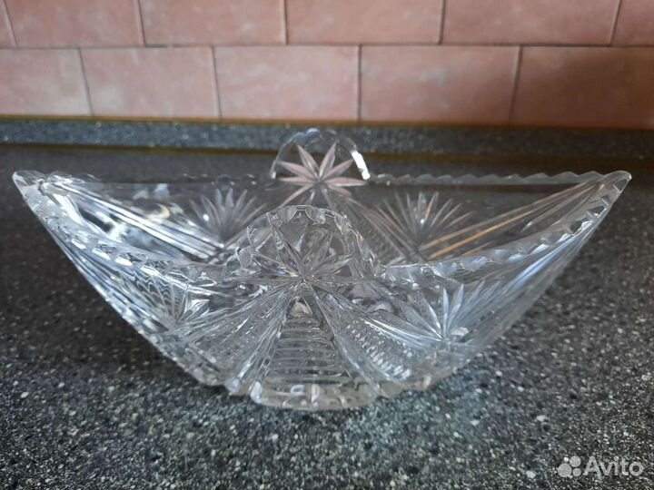 Салатник хрустальный