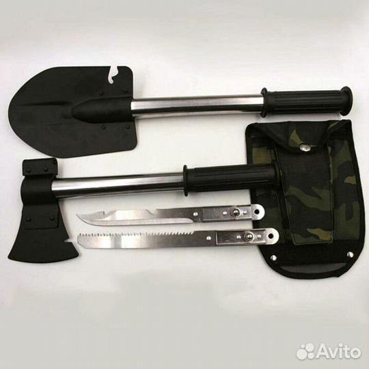 Лопата разборная, туристическая 4 в одном