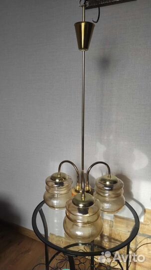 Люстра винтажная потолочная СССР 1970-е