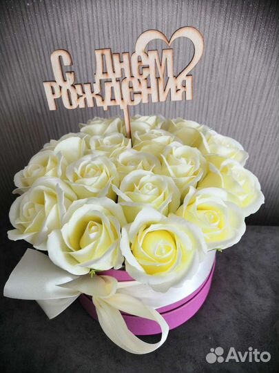 Букет из мыльных роз