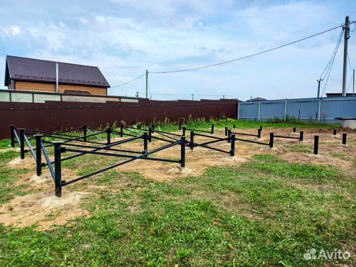 Винтовые сваи под дом