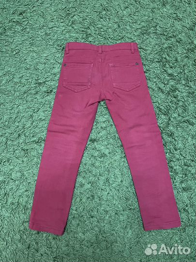 Джинсы красные детские. Размер 122