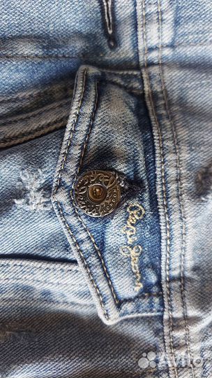 Джинсовая жилетка для мальчика рост 140-152