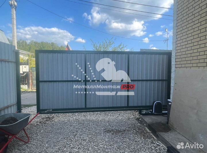 Откатные ворота с установкой. Гарантия