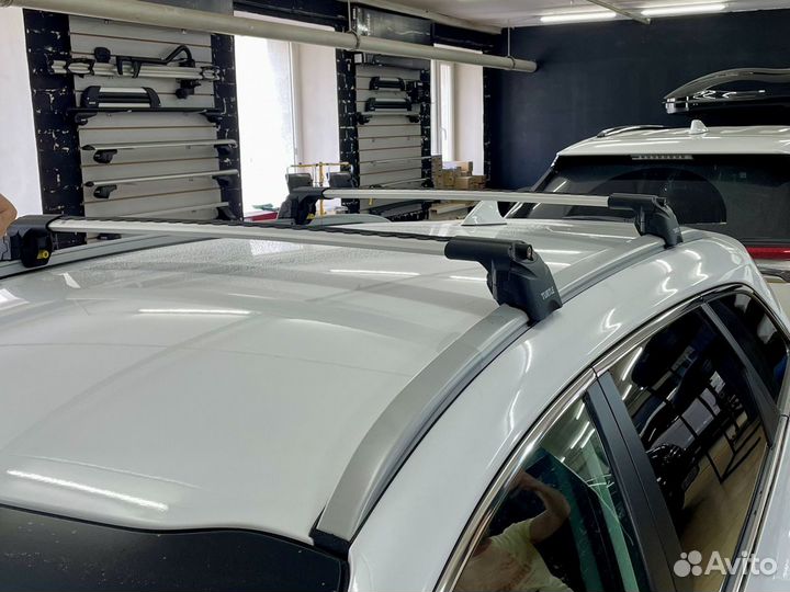 Багажник на Kia Ceed SW усиленный (инт. рейлинги)