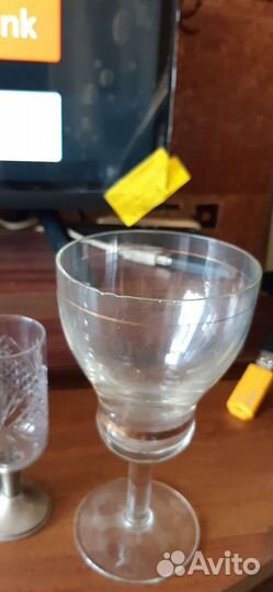 Хрустальные рюмки на ножке СССР 10шт