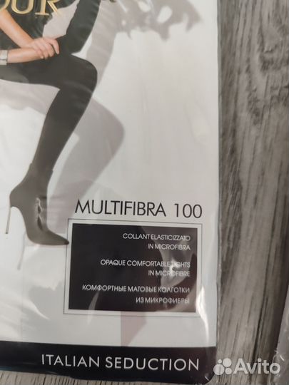 Новые Колготки Clamour 100ден размер 4 чёрные
