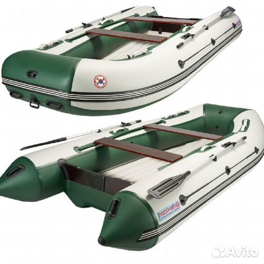 Лодка mishimo lite 400 (серый/зеленый)