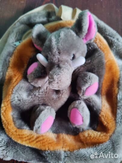 Рюкзак детский плюшевый слон