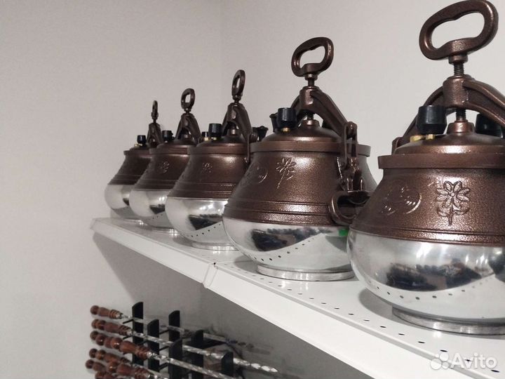 Казан чугунный с печкой