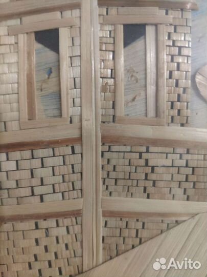 Картина из соломки 50\32 см