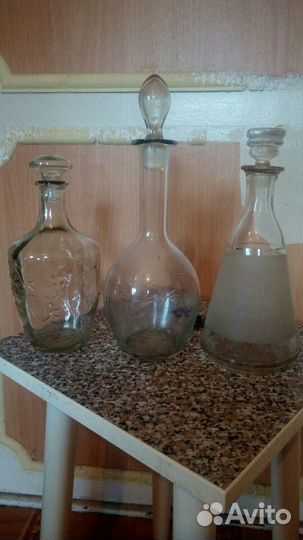 Бутыли, графины