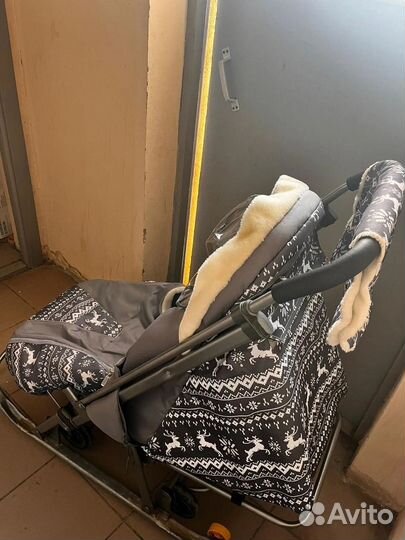 Детские санки коляска