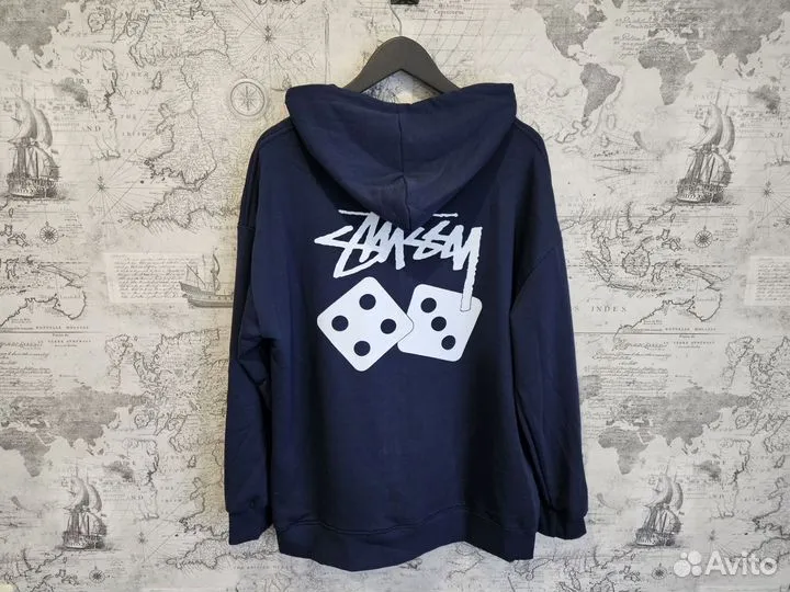 Зип худи Stussy кубики