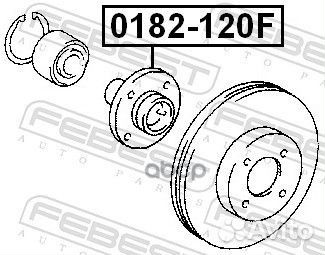 Ступица 0182-120F 0182-120F Febest