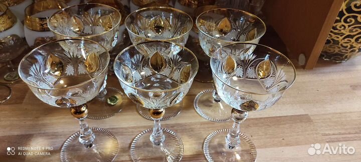 Хрусталь bohemia nike. Бокалы, рюмки