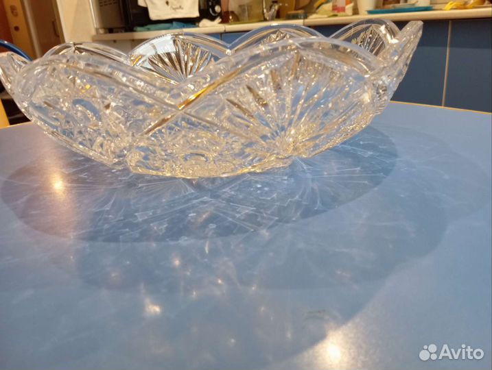 Блюдо хрустальное СССР