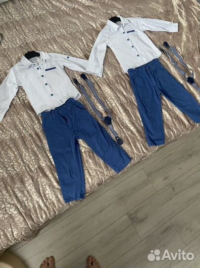 Комплект Рубашка с брюками мальчику на годик