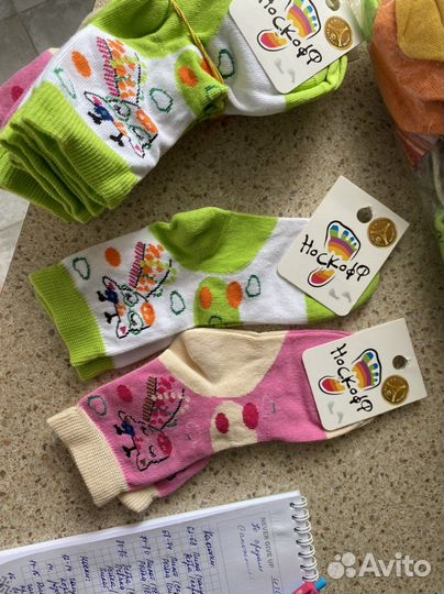 Пакет новых носок р. 12-18
