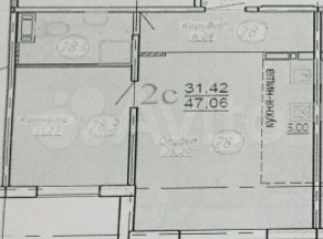 1-к. квартира, 47,1 м², 10/10 эт.