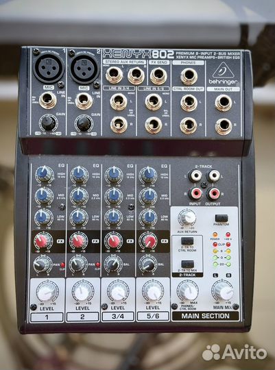 Микшерный пульт behringer xenyx 802