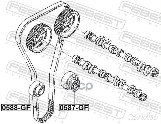 Ролик натяжителя / mazda familia BJ 1998-2003