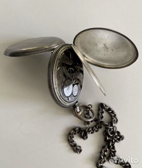 Часы карманные Hy Moser & Ce серебро