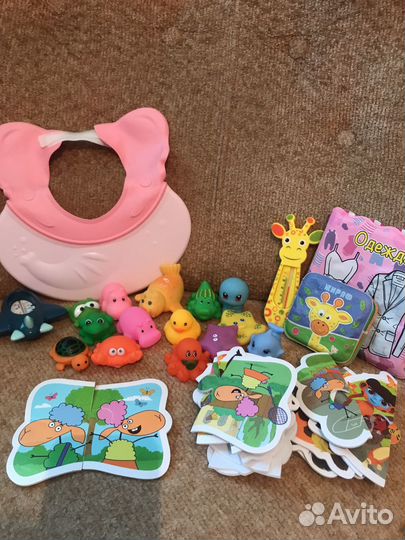 Игрушки для купания в ванной пакетом