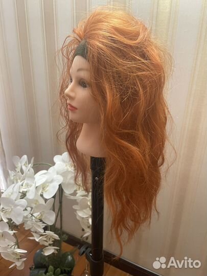 Парик вязанный на ободке искусственный