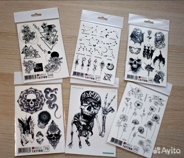 Временные переводные татуировки